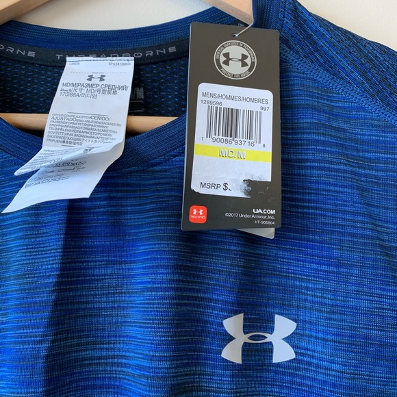 🌿5/$15 Under Armour Men’s Threadborne Blue NWT - Picture 4 of 7